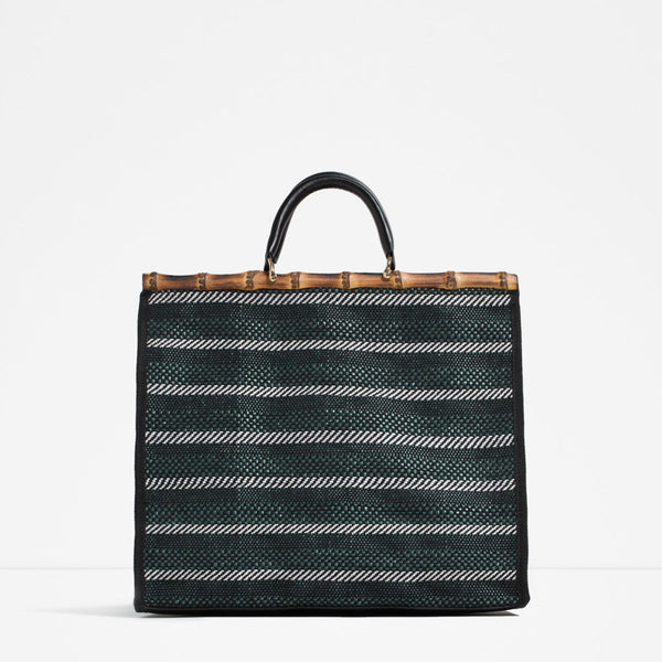 STRIPED TOTE