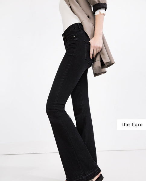 FLARED SKINNY JEANS