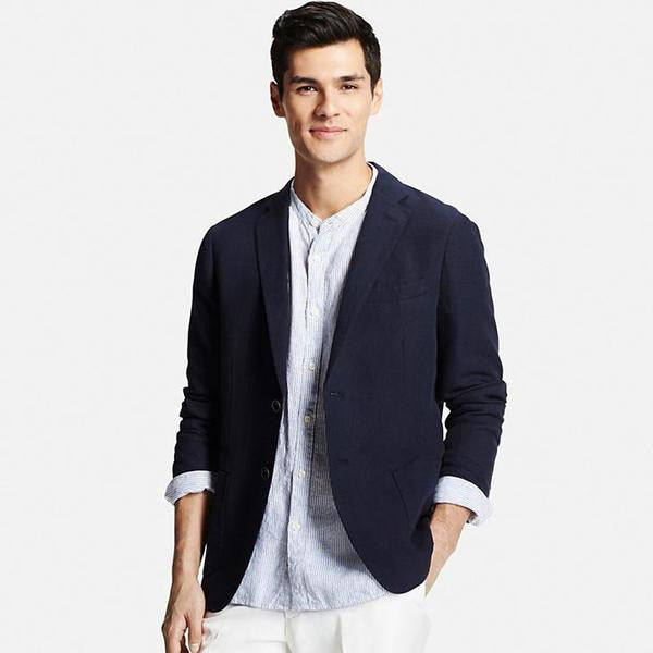 Men linen cotton jacket